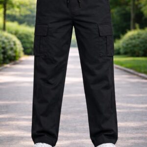 arospar black cargo casual streetwear fit